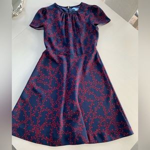 Draper James blue and red dress